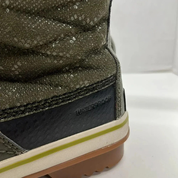 Sorel Tofino II Boots Faux Fur Lined Winter Lace Up Snow Waterproof Green Size 6 - Picture 6 of 9